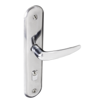 Fechadura Pado Serralheiro  Erich 45mm Esp 817 Cromado Externa - Casa das Fechaduras