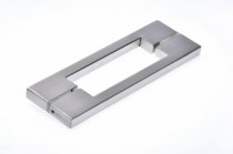 Puxador Duplo Para Porta Vidro/Madeira/Metal - Munique INOX 60cm - Casa das Fechaduras
