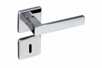 Fechadura Pado Concept Roseta Quadrada Cromada Interna - Casa das Fechaduras