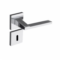 Fechadura Pado Chopin Roseta Quadrada Cromada Interna - Casa das Fechaduras