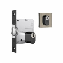 Fechadura Stam 1005 Pivotante Roseta Quadrada Externa Antique(Oxidado) - Casa das Fechaduras