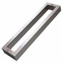 Puxador Duplo Reto Para Porta  Vidro/Madeira/Metal- 40/20 INOX 60cm - Casa das Fechaduras