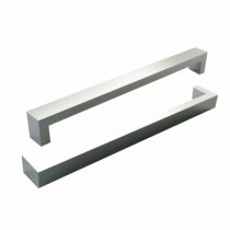 Puxador Duplo Reto Para Porta  Vidro/Madeira/Metal- 40/20 INOX 60cm - Casa das Fechaduras