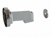 Prendedor de Porta Magnético Chão ou Parede Zamac União Mundial CROMADO - Casa das Fechaduras